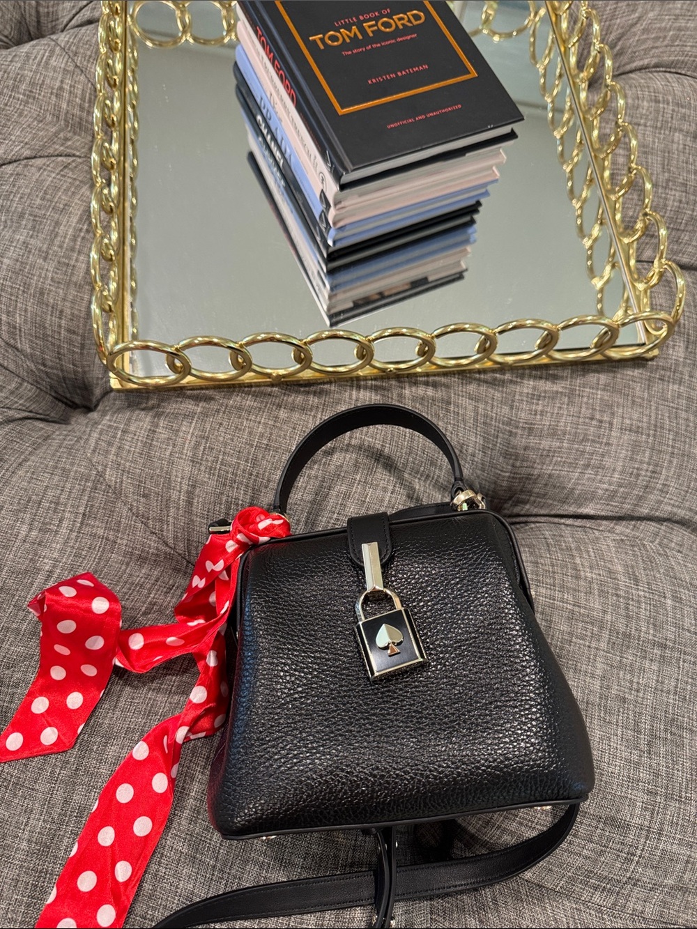 Kate Spade New York Bag Small Remedy Black Leather Top-Handle Crossbody Bag EUC - Picture 16 of 17
